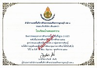 เกียรติบัตร  พิมพ์ด้วยหมึก UV  ทนแสง ทนน้ำ  สีสวยสดใส